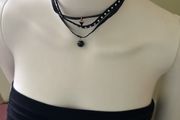 3 pieces black necklace