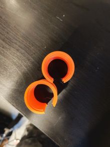 Preston Innovations Compatible Offbox Adapters - 30mm Round (Orange)