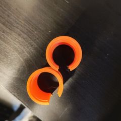 Preston Innovations Compatible Offbox Adapters - 30mm Round (Orange)