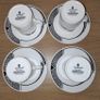 Wedgwood Bone China Hotelware 4 demitasse coffee cups with saucers Image 3
