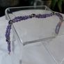 Double Strand Faceted Amethyst Bead Bracelet, 925 Silver Clasp, 7in/18cm Image 3
