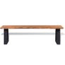 Bench Solid Acacia Wood 145 cm Image 3