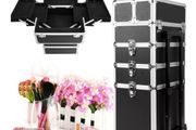 Multi-function 4 in 1 Beauty Cosmetic makeup nail hairdressing Beauty Case black Vanity Trolley