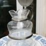 Vintage  Glass Carafe Jug H-8" Image 7