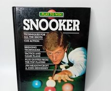 play to win snooker hard back book - rare retro 1988 book learning the game