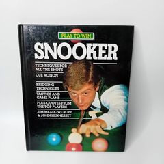 play to win snooker hard back book - rare retro 1988 book learning the game