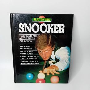 play to win snooker hard back book - rare retro 1988 book learning the game