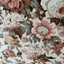 Vintage floral two seater sofa and matching armchair Image 2