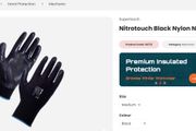 Gloves Supertouch Nylon Glove Nitrile x 120 pairs