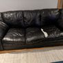 Leather couch x2 Image 4