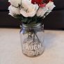 vase with artifical flowers and lights Image 3