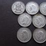 Great Britain. George VI. 10 Silver@6 pence Full run of the years (1937-1946) Image 4