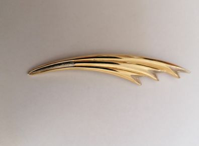 Broach Gold Tone Fan design Vintage