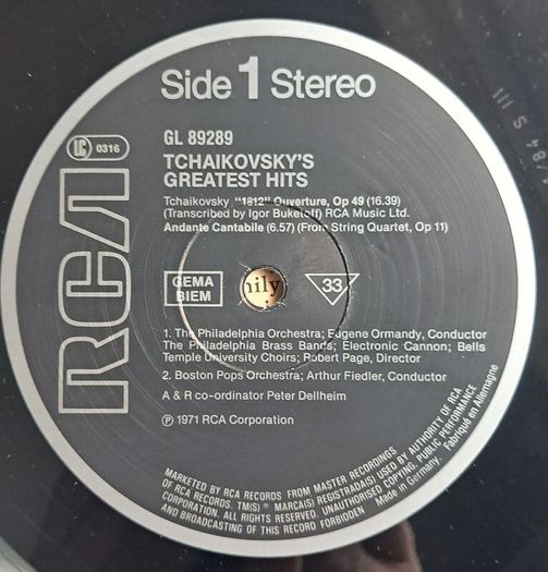 Tchaikovsky's Greatest Hits