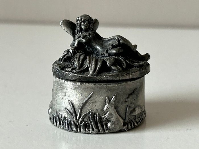 Vintage Pewter Tooth Fairy Wee Box