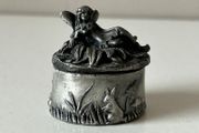 Vintage Pewter Tooth Fairy Wee Box