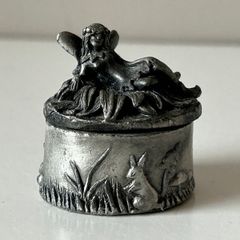 Vintage Pewter Tooth Fairy Wee Box