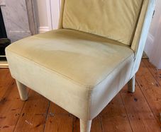 Velvet armchair