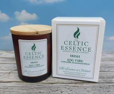 Irish Log Fire Scented Candle