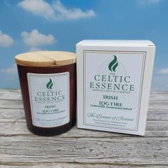 Irish Log Fire Scented Candle