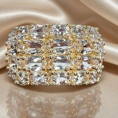 Silver Exquisite Harry Ivens Morganite & Zircon Ring