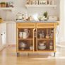 Kitchen Island with expandable work surface Image 2