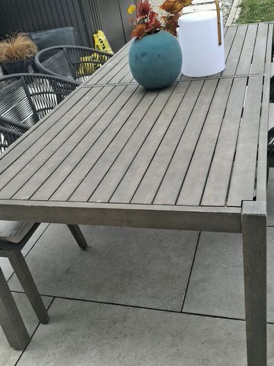 garden table and 6 chairs