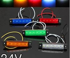 24V  6SMD LED Side Marker Indicator Light Lamp For Motorcycle Auto Bus Truck Trailer Lorry