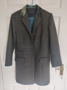 Helen McAlinden 100% Wool Checked Jacket