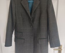 Helen McAlinden 100% Wool Checked Jacket