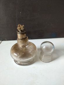 Early Victorian Alcohol Burner for Blood letting and cup