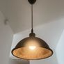 Pair of Copper Industrial Pendant Ceiling Lights Aged Patina Image 3