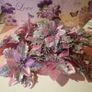 Bag of Pink Glittery Flower tops Image 3