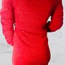 Red / Black Dress with a Belt Image 3