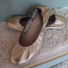 Metallic Gold Ballet flats