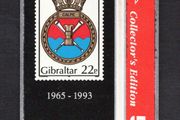 1993 Gibraltar 5 unit HMS Calpe Stamp (Landis &amp; Gyr (Optical)) Phonecard