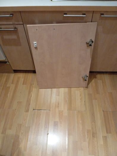 kitchen press doors (three) 1large. 2 normal