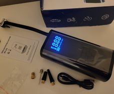 Wireless Car Air Pump Portable Air Compressor Electric Tire Inflator with LCD Digital Display for Car Motorcycles Bicycle Ball