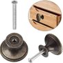 NEW SALE | 12 Pcs Bronze Kitchen Cabinet Drawers Cupboard Door Knobs, Vintage Copper Round Knobs Handles for Drawer Wardrobe Cupboard Door Image 7