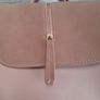 Salmon coloured shoulder bag Image 2