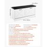 Entryway Shoe Storage Bench, 1000 x 305 x 475 mm Shoe Organizer with Flip Drawers, 440lbs Narrow Shoes Rack Bench with Cushion & Flip Doors, Image 4