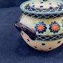 Polish pottery lidded sugar bowl Image 4
