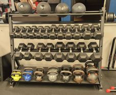 Fitness Equipment Ireland commercial 2-tier gym storage unit.