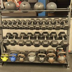 Fitness Equipment Ireland commercial 2-tier gym storage unit.