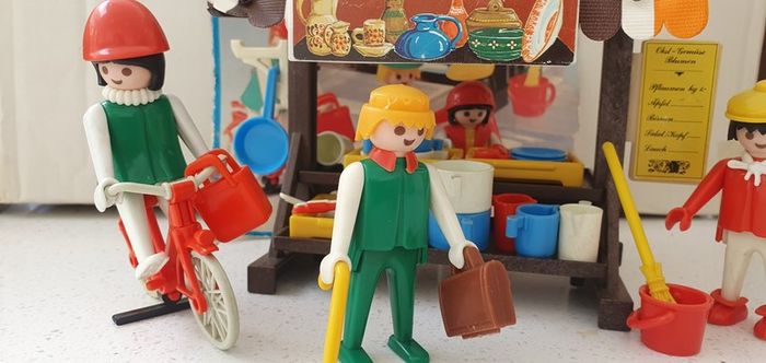 Vintage 1974 Playmobil Market Stall Set