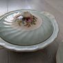 Elegant Vintage Johnson Bros Dinner Set  Pastel Green Floral  Serving Pieces Included Image 5