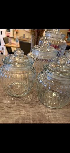 Glass sweet jars