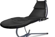 Indoor &amp; Outdoor Hanging Lounger with Frame, Floating Lounger with Parasol, Includes Cushion with Pillow, for Garden, Patio and Balcony
