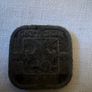 1942 Belgian 5 Centimes WWII Coin Vintage Square Coin Image 2