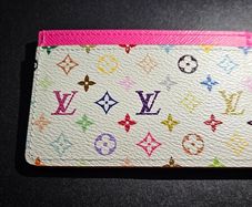 Authentic Louis Vuitton x Takashi Murakami 2025 Collection Cardholder in White Multicolour